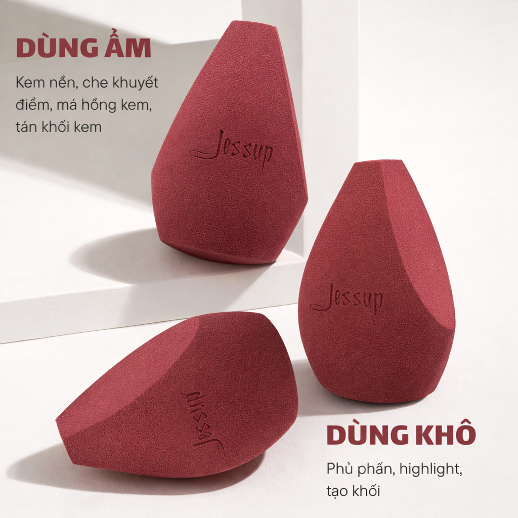 Mút Trang Điểm JESSUP Miracle Foundation Concealer Sponge J06